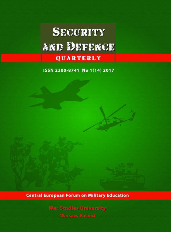 Security and Defence Quarterly Nr 1 (14) 2017