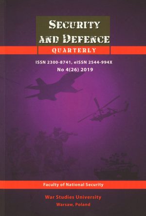 Security and Defence Quarterly Nr 4 (26) 2019