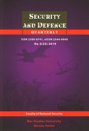 Security and Defence Quarterly Nr 3 (25) 2019