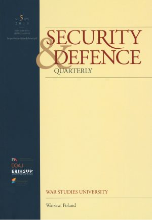 Security and Defence Quarterly Nr 5 (27) 2019