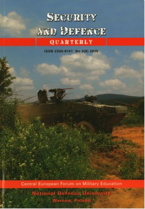 Security and Defence Quarterly Nr 3 (8) 2015