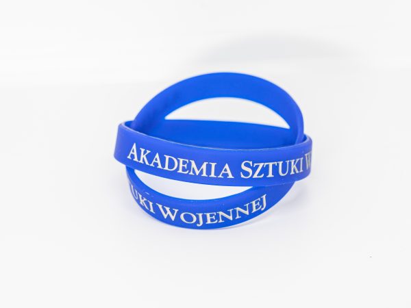 Opaska silikonowa na rękę (niebieska)