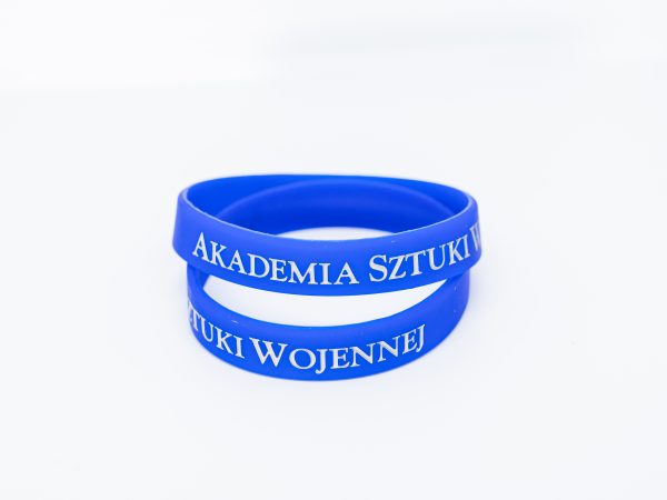 Opaska silikonowa na rękę (niebieska) - obrazek 2