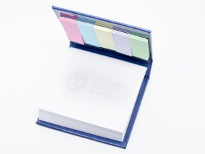 Block with sticky notes