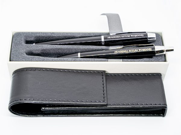 Elegancki zestaw piśmienniczy+ etui skórzane (Parker) - obrazek 2