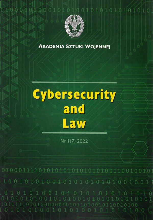 Cybersecurity and Law Nr 1(7) 2022