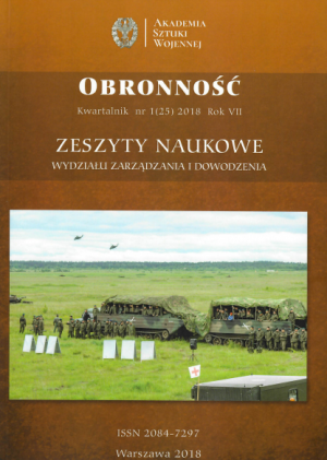 Obronność Kwartalnik nr1(25) 2018 rok VII - Zeszyty naukowe Wydziału Zarządzania i Dowodzenia