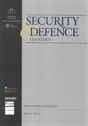 Okładka czasopisma Security & Defence Quarterly Nr 41 (1) 2023